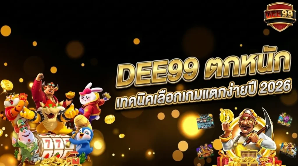 DEE99 ตกหนัก เทคนิคเลือกเกมแตกง่ายปี 2026
